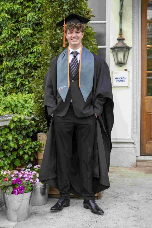 Benjamin on graduation day 2026
