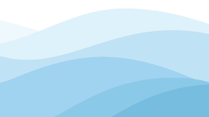 Blue waves abstract gradual background illustrate the sea or ocean water surface, or mountain ranges and rolling hills silhouettes.